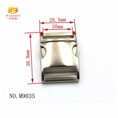 China Promotion Eco-Friendly / Durable 20 Mm Metal Press Buckle For Dog Collar Leash Accessories for sale