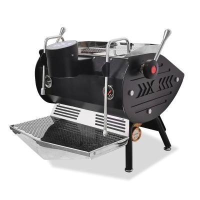 China 6.0L Duplo Grupo Semiautomático Comercial Máquina de Café Espresso Cappuccino à venda