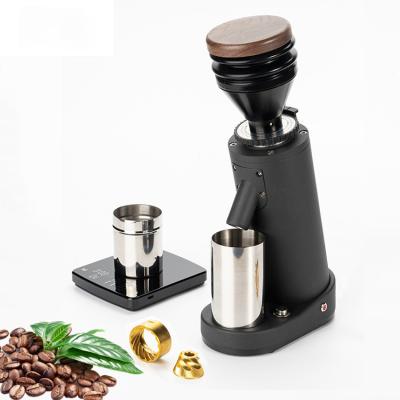 China Private Mold 40mm Conical Burr Coffee Bean Grinder Electric Espresso Grinder With Press Air Jet for sale