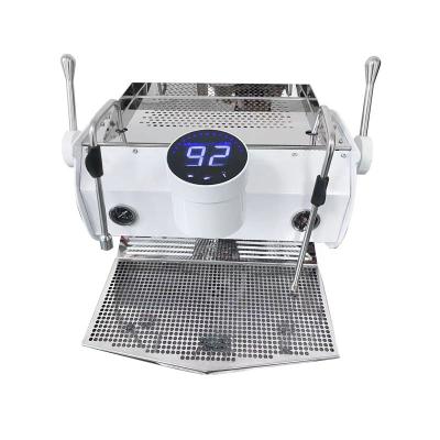 China 530*560*450mm Dimensiones Durable Semi-Automático Doble Calderas Cafetera de cafetera en venta