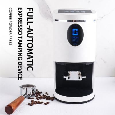 China Aluminum Alloy Metal 58mm Electric Coffee Powder Press Machine with Automatic Tamper for sale