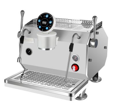 China Máquina de café de grupo único de café comercial con control táctil 220V en venta