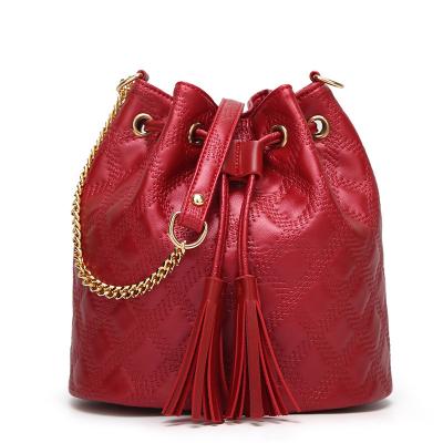 China Lady Fashion PU Leather Body Shiny Cross Messenger Shoulder Bag for sale