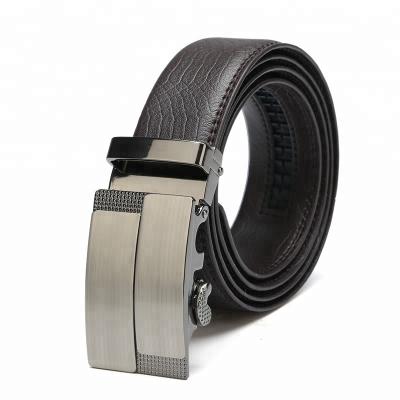 China Comfortable Leather Men Belt High Quality Color Men Leather Belts Automatic Buckle Belt for sale