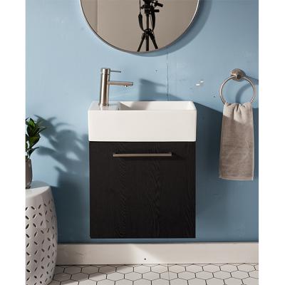 China Factory Wholesale Custom Modern Single Sink French Bathroom Vanity Super Environmental Friendly PVC for sale