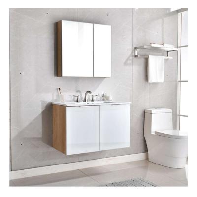 China Water Resistant Environmental Friendly Modern Hotel Sink Designs Simple Modern PVC Cabinet Bathroom for sale