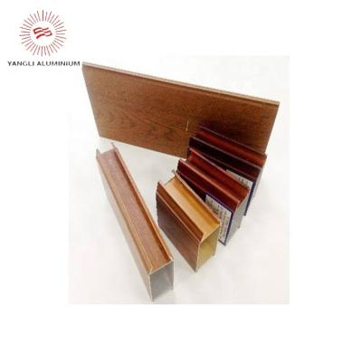 China Durable / Decorative Wood Thermal Grain Break Aluminum Extrusion Profile For Windows for sale