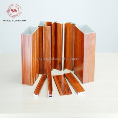 China door & Window 6000 series of wood aluminum color profile for windows for sale