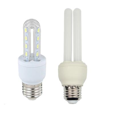 China Energy saving PBT 2u bulb lamp shape 2U cfl light 8w 14w for sale