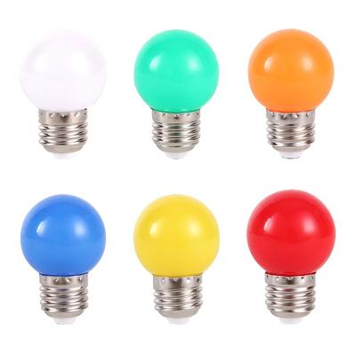 China Hotel 3w 5w red green blue yellow pink led color bulb e27 for holiday festival light for sale