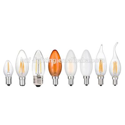 China Antique warehouse vintage edison light bulb 2W 4W 6W 8W B22 E14 E26 E27 led filament candle light bulb for sale