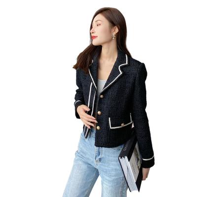 China Anfeiouna Women's Tweed Winter Coat Fashion Office Wear All-match Anti-wrinkle Slim Top European Style Coats for sale