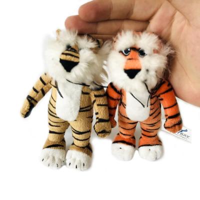 China Promotional or Gift Custom Tiger Lion Plush Animal Key Chain for sale