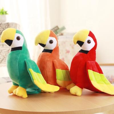 China Promotional Or Gift Laughing Talking Parrot Plush Toy Recordable Speaker for sale