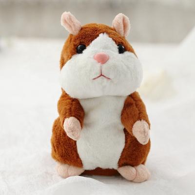 China Promotional Or Gift Promotion Lovely Talk Speak Sound Repeat Record Hamster Stuffed Plush Animal Toys for sale