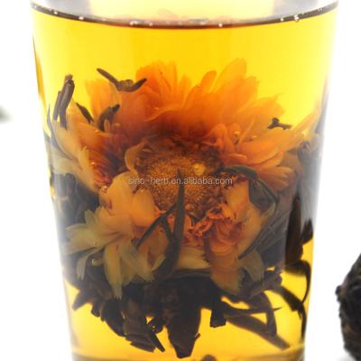 China Blooming Tea All Hand Tied Jasmine Flowering Green White Tea Artistic Blooming Flower Tea Balls Various Flavors and Shapes for sale