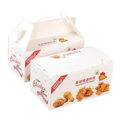 China Recyclable Fried Chicken Paper Box Customized Fast Food Packaging Take Out Box Take Out Box for sale