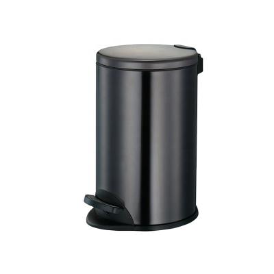 China New Style Guest Room Office Metal Waste Bin Pedal Rubbish Bin Viable Indoor Use for sale