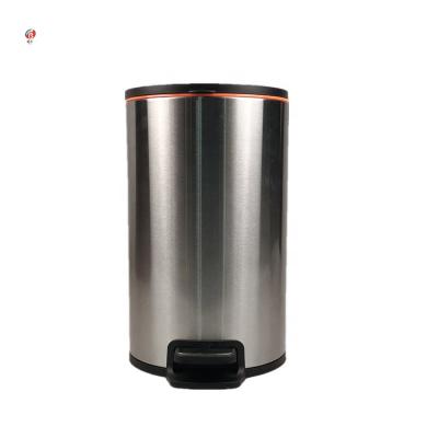 China Sustainable Factory Price Guest Room Office Metal Waste Bin Pedal Recycle Garbage Bin for sale