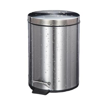 China Hot Selling Stored Pedal Dust Bin Stainless Steel Foot Pedal Home Waste Bin for sale