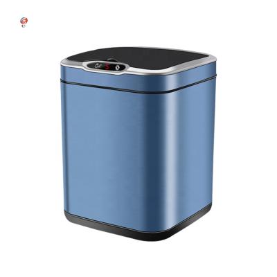 China Contactless Induction Rectangular ABS Plastic Home Stored Smart Operated Quick Response Sensor Bin for sale