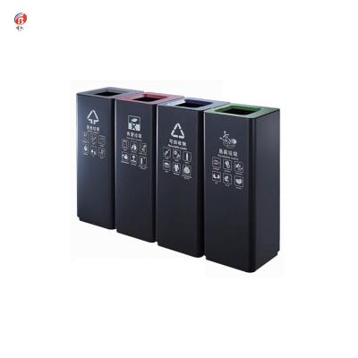 China Sustainable Metal School Recycling Bins Outdoor Recycling Bins Heavy Duty Containers for sale