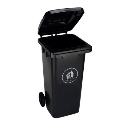 China Sustainable Factory Wholesale Advertising Plastic Recycle Trash Can Bin With UV Protection for sale