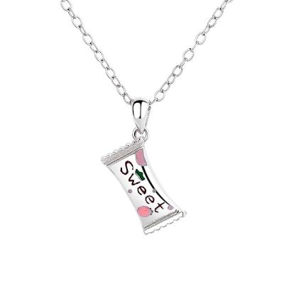 China TRENDY Non Tarnish Hypoallergenic Nickel Free 925 Sterling SilverJewelry Sweet Candy Baby Pendant Necklace for Child Children Kid for sale