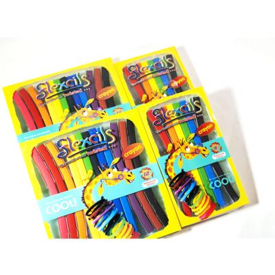 China 12 Box Colored Pencils 14Cm Plastic Mold 15.8*15*1.5 Colors Soft Unbreakable Triangle Crayon Pencil for sale