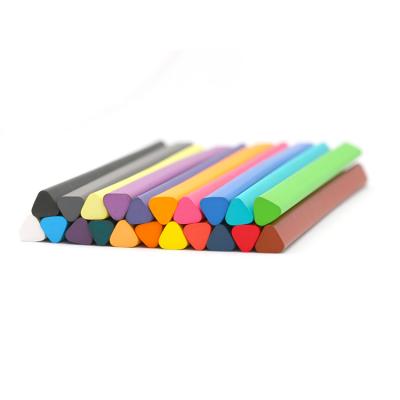 China Wholesale Selling 12 Colors Triangle 14Cm Kids Soft Shatterproof Pencil 15.8*15*1.5 for sale