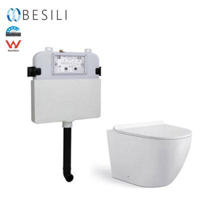 China Hidden Cistern Watermark Ceramic Wall Hung Toilet Parts For New Zealand for sale