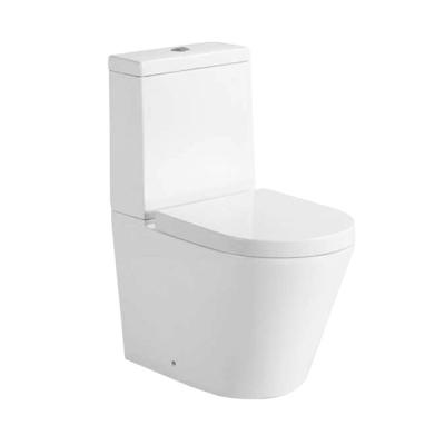 China Double-Flow Watermark Rimless Toilet Australian Standard Toilet Back To The Wall Toilet Suit With 8057 Certificates for sale