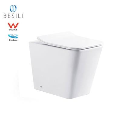 China Watermark Modern Bathroom Sanitary Ware Luxury Easy-Cleaning One Piece Floor Standing Toilet Set for sale