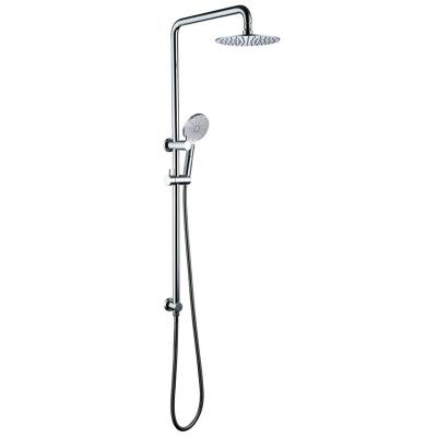 China With Slide Bar Shower Set Chrome Rainfall Bathroom Fittings Bath Shower Faucets for sale