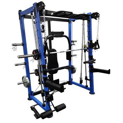 China Smith Machine Multi Functional Gym Indoor Commercial Equipment Rack Crossover Cable Squat Machine for sale