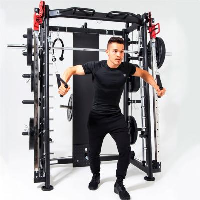 China Universal Strength Forming Smith Machine Multifunctional Gym Cable Crossover Equipment Power Rack for sale