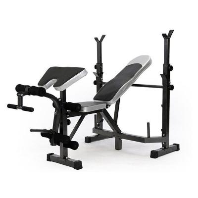 China Indoor Direct Multifunctional Barbell Bed Bench Press Bench Weight Factory Rack Barbell Squat Press Bench for sale