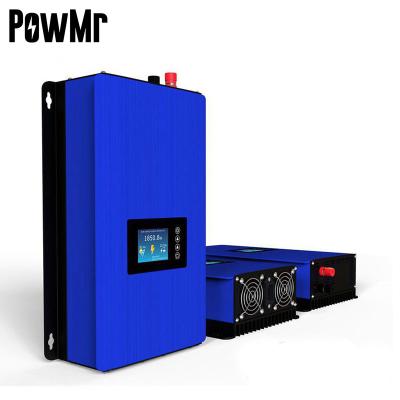 China PowMr MPPT 2000W On-Grid Sun Inversor DC 45-90V To AC 220V LCD Display On Grid Tie Inverter With Limiter 520mm*310mm*160mm for sale