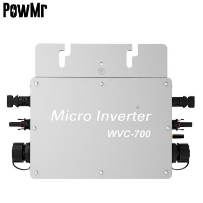 China PowMr 700W Solar On Grid Tie Solar Inverter 120V/230Vac MPPT DC To WIFI Micro Single Phase Power Inverter Monitor 283mm*200mm*41.6mm for sale