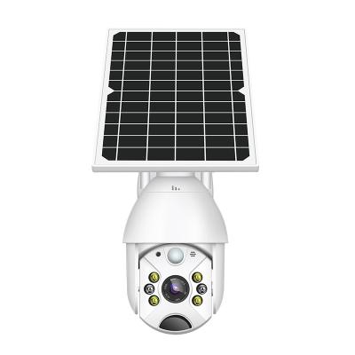 China PAN-TILT battery powered ptz night vision dome network camera ip tuya 4g colorful solar camera 4g for sale