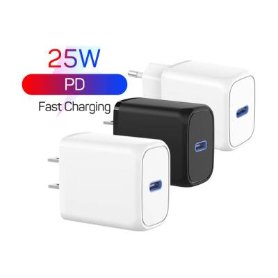 China Portable Design PD Adapter Wall Mobile Charger 25W USB Type C Charging Mobile Charger For Samsung For iPhone for sale