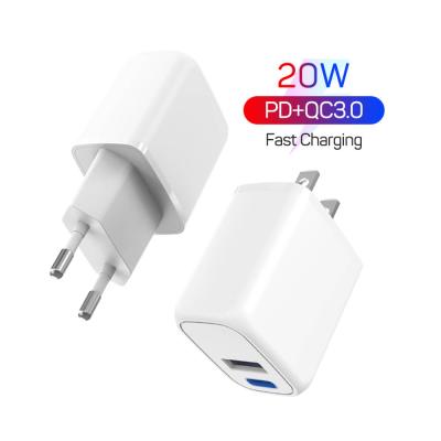 China Durable 20W Wall Charger 20W USB C Wall Charger Palladium 20W Compact Mini Fast Charger For iPhone Charger for sale