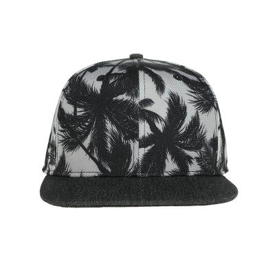 China Customized JOINT Plain Snapback Hat Cap Floral Sublimation Printed Promotinal Hip Hop Cotton Polyester Sports Blank Hat for sale