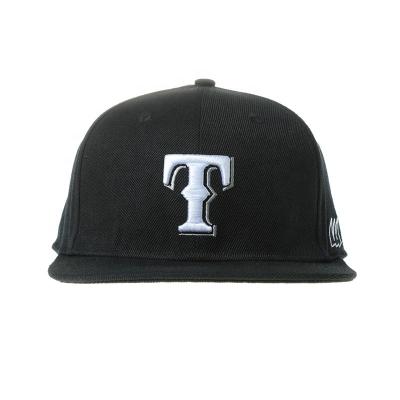 China COMMON Black Custom Your Own Logo Quality Flexiable Hat 3D Embroidery Sports Hip Hop Men Fitted Hat for sale