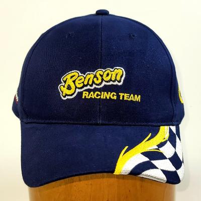 China JOINT Sports Custom Racing Mens Cap Embroidery 6 Panel Baseball Cap Auto Racing Hat for sale