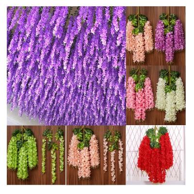 China High Quality Silk And Plastic Artificial Wisteria Vine For Wedding And Event Layout ZTHT001 for sale