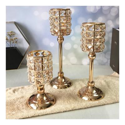 China Table flower centerpiece stand up shiny crystal wedding table centerpieces stand up DTZT020 for sale