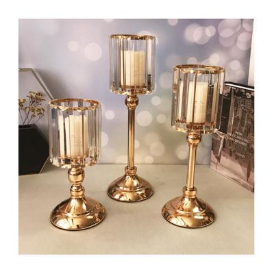 China Table flower centerpiece stand luxuary glass candle holders represent wedding table centerpieces DTZT019 for sale