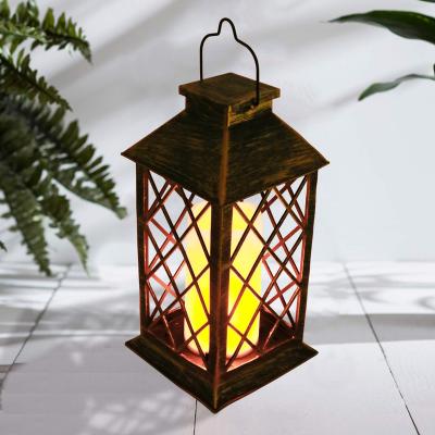 China High Quality Bronze Battery Operated Lantern Battery Operated Light Antique Nordic Lamp With Led Candles For Office Decoration for sale