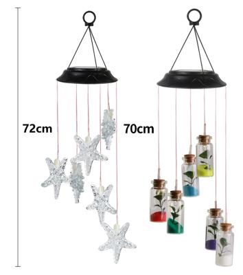 China European Wish Bottle Wind Rings Wedding Party Decoration, Outdoor Decoration Solar Wind Rings Multicolor Dimming Wedding Lights for sale